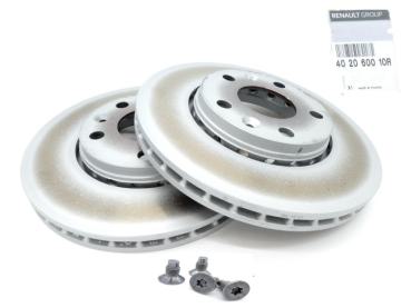 ORGINAL Bremsscheiben Komplet vorne Megane III 402060010R / 402067902R