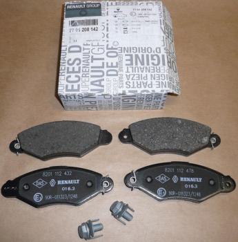 ORIGINAL Bremsbeläge renault Kangoo vorne 7701208142