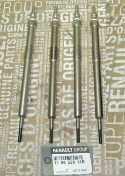 ORIGINAL Glühkerze RENAULT Master/Trafic III 2.0 DCI 4 Stücke 110655813R