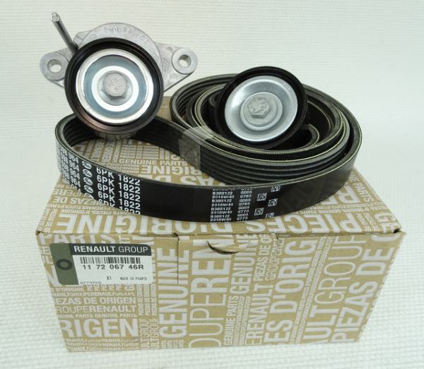 ORIGINAL Keilrippenriemenrsatz  DACIA 1.4 16V 1.6 16V 117206746R