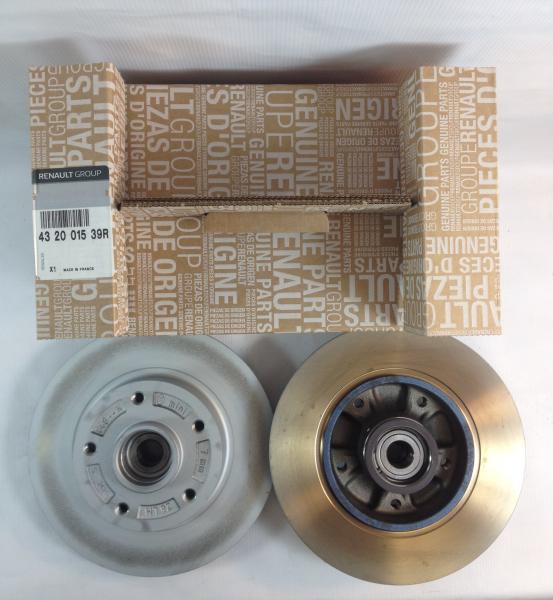 Renault Megane 3 Bremsscheiben + Radlager Satz  hinten 432001539R =