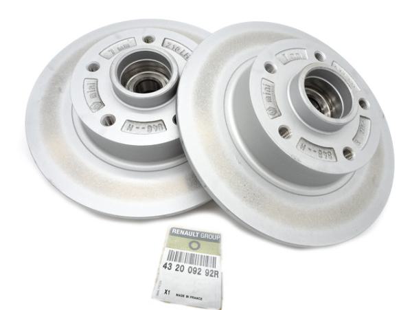 Renault Bremsscheiben + Radlager MEGANE IV Hinten OE 432009292R = 432000166R