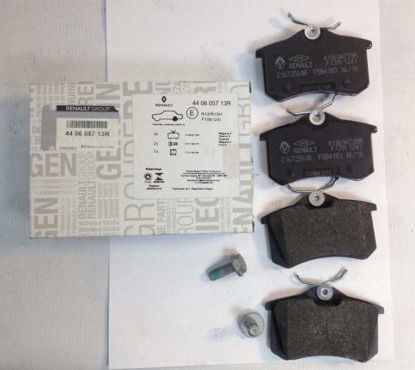 Bremsbeläge CLIO MEGANE SCENIC TWINGO hinten OE 440605713R