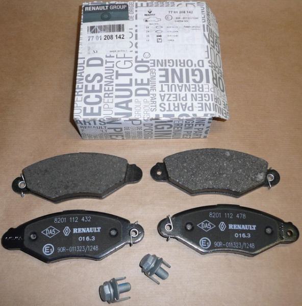 ORIGINAL Bremsbeläge renault Kangoo vorne 7701208142