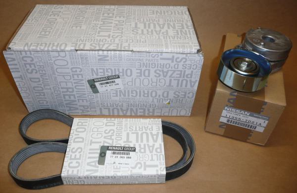 Original Keilrippenriemensatz Reperatursatz RENAULT 2.0 7701479107 = 7701477526