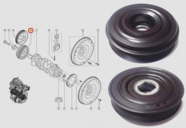 Riemenscheibe Kurbelwelle Renault Master Opel Movano 2.3CDTI DCI 8200805671